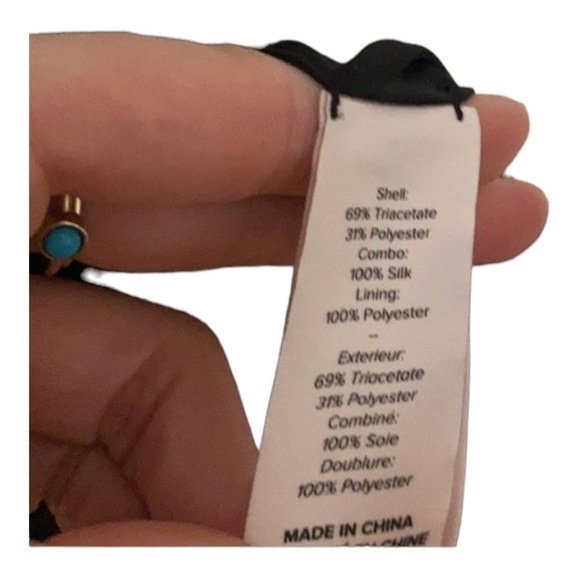 Cinq à Sept Black Floral Embroidered Cold Shoulder Mini Dress Size 6 - Picture 12 of 13